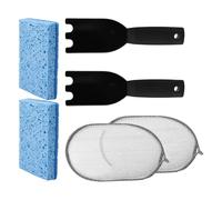 Kit de Nettoyage pour Grill Kit D'Outils De Récurage Pour Barbecue Avec | Raclette de Nettoyage pour Grill pour Camping Fête Rassemblement Cuisine Jardin Terrasse Extérieur Cour