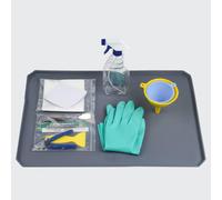 Kit de nettoyage pour imprimante 3D en résine, tapis en silicone, pince à épiler, filtre à résine, grattoir, gants, bouteille, outil de nettoyage en plastique, kit de nettoyage pour imprimante 3D