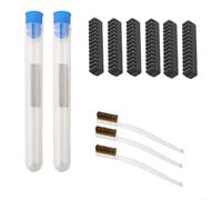 Kit de nettoyage pour imprimante avec aiguilles de 0,2 mm, brosses en silicone pour A1 Mini, outils d'entretien des buses, brosses en fil de cuivre pour un nettoyage efficace, 19 pièces