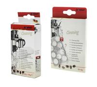 Kit de nettoyage pour machines à café Scanpart 10 pastilles nettoyantes + 6 détartrants Élimination efficace des dépôts de graisse et de calcaire des machines à café automatiques et à piston