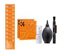 Kit de nettoyage pour objectif d'appareil photo avec pointe douce, souffleur d'air, tissu microfibre, stylo de nettoyage pour lentilles mobiles, pour appareils photo reflex numériques, élimination de