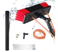 Kit de nettoyage pour panneau solaire - 12 m - Poteau télescopique de 30 cm pour alimentation en eau - Outil essentiel pour l'efficacité de l'entretien du panneau solaire et l'optimisation des
