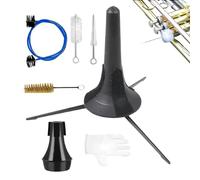 Kit De Nettoyage Pour Trompette - Ensemble D'accessoires D'entretien 7 Pièces, Support De Support De Brosse À Valve | Outil D'entretien Des Instruments En Laiton, Nettoyant Pour Embout Buccal | Équipe