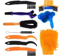 Kit De Nettoyage Pour Vélo,10 Pièces Bicyclette Outil De Nettoyage,Kit Complet De Nettoyage Du Vélo Pour Chaîne/Pneus/Pignon/Roue De Cyclisme/Taches.[Y998]