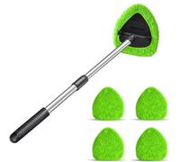 Kit de Nettoyage pour vitre Carivys Brosse de Lavage pour Voiture avec Manche Télescopique de 50 CM, Outil de Nettoyage pour Pare - Brise et Kit d'Essuie - Glace pour Voiture