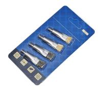 Kit de nettoyage précis des soudures, 4 brosses avec poignée ergonomique, adaptées à l ' entretien et à la réparation des circuits imprimés, élimination de la rouille, outil de nettoyage précis des de