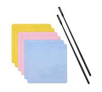 Kit de nettoyage professionnel pour flûte - 2 tiges et 6 chiffons en tissu réutilisables - Tissu de polissage pour instrument de musique - Emballage d'entretien coloré