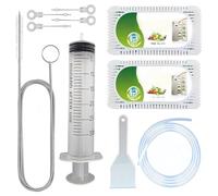 Kit de Nettoyage Réfrigérateur 7 Pièces - Brosse Inox, Filtres Charbon Actif & Grattoir à Glace - Nettoyage, Dégivrage et Élimination des Odeurs