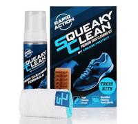 Kit de Nettoyage Sneakers Squeaky Clean | Nettoyant Mousse 200ml pour Chaussures Blanches, Daim, Cuir et Plus | Avec Brosse et Chiffon Microfibre | Kit de Nettoyage Sans Eau Tous Matériaux (Lot De 1)