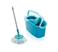 Kit de nettoyage sol Clean Twist Disc Mop Ergo 52101 - Balai espagnol lave sol a franges serpillere seau a essorage rotatif
