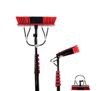 Kit de nettoyage télescopique de fenêtre de 7,3 m - Brosse alimentée en eau pour panneau solaire et toit de véranda - Nettoyant extensible pour un accès facile et une brillance sans traces