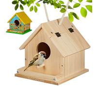 Kit de nichoir à Oiseaux en Bois à Peindre et Construire Kits de nichoir Oiseaux avec Pinceau Tournevis vis Montage e