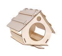 Kit de nichoir à oiseaux en bois pour adultes à construire - Nichoir à oiseaux créatif en plein air non fini pour décoration de jardin, cour