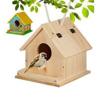 Kit de nichoir à Oiseaux en Bois pour Peindre et Construire des nichoirs à Oiseaux avec Brosse, Tournevis, vis de Montage et 6 Couleurs Peinture pour Enfants 3 Ans Plus