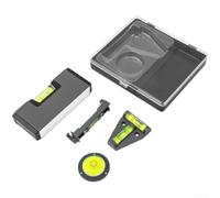 Kit de niveau magnétique 4 formes compactes pour mesurer l'esprit pour une fixation sécurisée projets de bricolage bricolage bricolage atelier garage atelier 12 x 14 cm