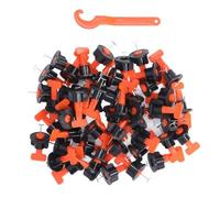 Kit de Nivellement Carrelage - OMABETA - 1pc Clé, 50pc Niveleurs, 100pc Croix - Réutilisable - Intérieur - 2 mm