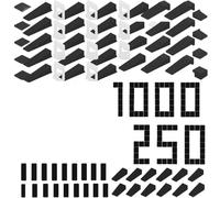 Kit de nivellement de tuiles 1250 pièces - Fabriqué en Italie - 250 cales et 1000 entretoises 2 mm - Système auto-nivelant pour carrelage au sol et au mur