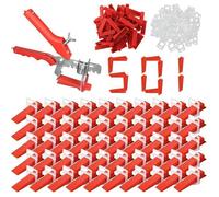 Kit de Nivellement pour Carrelage- Croisillon Autonivelant 3mm- Cale Carrelage-501Pcs avec Pince-Pour Carrelage Sol Carreaux de mur