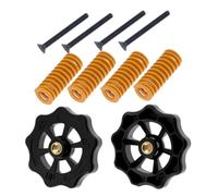 Kit de Nivellement pour Lit Chauffant Imprimante 3d Ender-3 M3 | Écrou Intégré, Ressorts Puissants, Structure Plastique et Métal, pour Hot Bed Cr10 et Plateau 3d Couleur Aléatoire