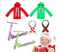 Kit de Noël - Ensemble de vêtements de d'éclairage 10 x 10 x 3 cm | Créativité Festivals pour Accessoires | Déguisement Traditionnel avec écharpes et Scooters pour Noël