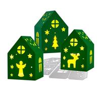 Kit de Noël Matrices de Découpe Scrapbooking Dies Cutting Photophore forme Renne Ange Arbre de Noël Pochoirs Bricolage Album en Métal Décoration pour Artisanat Fête Noël Anniversaire