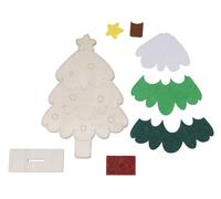Kit De Noël Sapin En Bois À Décorer 17,5 X 11,5 X 3 Cm