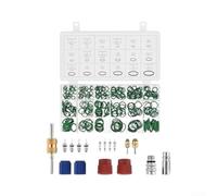 Kit de noyau de valve AC en laiton - 17 pièces - Durable | Arrête les pertes de réfrigérant, restaure la puissance de refroidissement, convient aux systèmes R134a