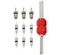 Kit de Noyau de Valve AC | Extracteur Et Installateur Pour Réfrigération Automobile | Kit De 10 Cœurs De Valve Pour Climatisation, Automobile Et Réfrigération