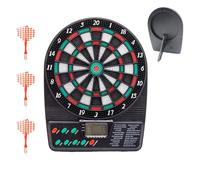 Kit de numérique : jeu de fléchettes de sport avec score électronique de 26 x 20 x 3 cm, tableau d'affichage de score automatique, accessoire élégant pour jeux à la maison | Solution entre