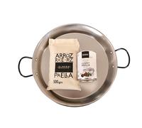 Kit de paella aux légumes pour 6 personnes - OLMEDA ORIGENES (riz, paella, fumet, huile d'olive, piments piquillo)