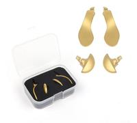 Kit de pagaies métalliques pour manette PS5 Edge DualSense Edge pour prendre en charge une durée de session de jeu prolongée (doré)