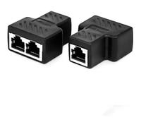 Kit de Paire Coupleurs RJ45 Coupleur En T Spliter Réseau Câble Adaptateur