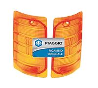 Kit de paire en plastique transparent en plastique avec pierres précieuses vitrées, clignotants avant pour Piaggio 703.