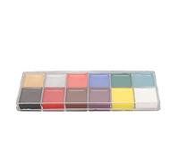 Kit de Palette de Peinture pour le Visage Professionnel - 12 Couleurs Conception Hypoallergénique Huileuse pour la Peau Sensible, Lavable, Idéale le Cosplay et la Peinture Corporelle Bricolage,