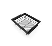 Emuca Kit de panier et cadre coulissant à fermeture souple pour armoire, réglable, module 600mm, Noir texturé Peint en noir texturé G