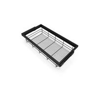 Emuca Kit de panier et cadre coulissant à fermeture souple pour armoire, réglable, module 900mm, Noir texturé Peint en noir texturé G