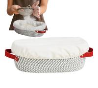Kit de panification avec anses doubles, doublure et couvercle en tissu