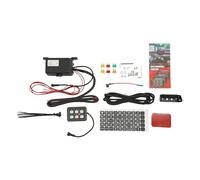 Kit de panneau de commutation 720 W 60 A 9-30 V CC 6 vitesses à intensité variable automatique pour camping-cars, camions, bateaux, UTV, ATV (rouge)