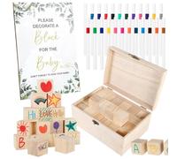 Kit de panneau de jeux pour fête prénatale - 24 marqueurs inclus jouet, kit de décoration pour fête prénatale | pour salon, révélation du sexe du 100 jours pour le premier anniversaire