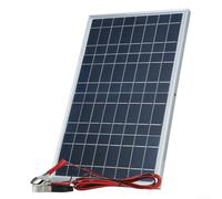 Kit de panneau solaire 12 V 30 W en silicone polycristallin, circuit ouvert 20 V pour camping, caravane, cabine marine, alimentation hors réseau, portable pour l'entretien de la batterie