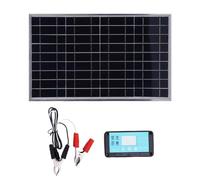 Kit de panneau solaire 200 W avec cadre en aluminium et contrôleur, chargeur de batterie solaire portable 12 V/24 V pour camping-car, camping et systèmes d'alimentation hors réseau