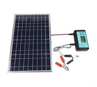 Kit de panneau solaire 200 W avec contrôleur, cadre en aluminium robuste et boîte de jonction IP67 résistante aux intempéries pour camping-car et systèmes d'alimentation hors réseau