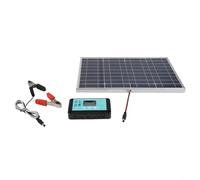 Kit de panneau solaire 200 W avec contrôleur, prend en charge le chargement 12 V/24 V, cadre en aluminium résistant et boîte de jonction IP67 résistante aux intempéries pour l'énergie extérieure