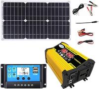 Kit de panneau solaire 4000 W avec batterie et onduleur - Système d’alimentation hors réseau complet pour maison, camping-car, bateau, ferme et remise | Conception extensible, installation