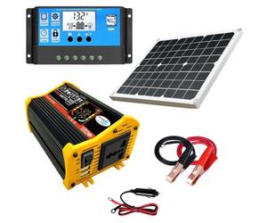 Kit de panneau solaire 4000 W avec batterie et onduleur - Système d’alimentation hors réseau complet pour maison, camping-car, bateau, ferme et remise | Conception extensible, installation