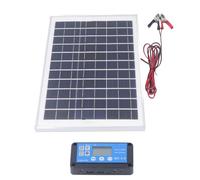Kit de panneau solaire 50 W 18 V avec contrôleur de MPPT étanche Pince de batterie pour extérieur RV Bateau Remorque
