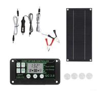 Kit de panneau solaire 600 W avec régulateur de charge 100 A monocristallin - Ensemble de panneaux solaires portables pour camping-car, bateau, camping, extérieur, jardin, serre, indépendamment du
