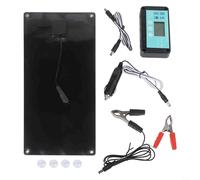 Kit de panneau solaire 600 W, valise solaire monocristalline portable avec contrôleur de charge 100 A, contrôleur de charge, support de montage pour batterie de camping hors réseau, camping-car