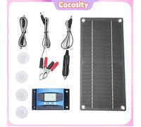 Kit de Panneau Solaire 600W avec Contrôleur de Charge Solaire 100A et Câble D'extension, Contrôleur de Charge Solaire pour Moto