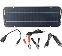 Kit de Panneau Solaire de 60W 12V, monocristallin pour Panneau Solaire pour Le Chargeur de Chargeur de Batterie Fits pour Caravan Motorhome Van Campervan Boats, kit de Panneau Solaire
